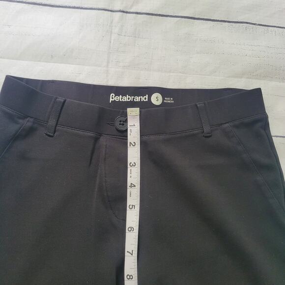 Betabrand Size S Black Flare Leg Dress Pants Stretch Work Travel Comfort - Picture 4 of 8